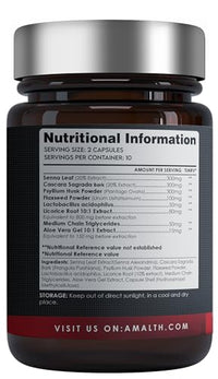 AMALTH Colon Cleanse 10 Day Detox - Supports Weight Loss - Eliminates Toxins - Relieves Constipation & Bloating - Probiotics for Gut Health - Herbal Stool Softener- Promotes Regularity