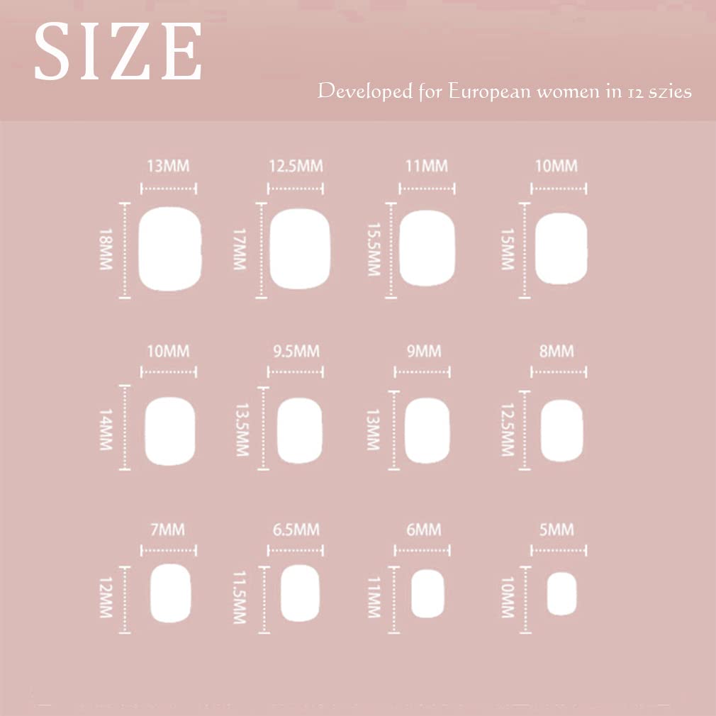 Sethexy Short Square Natural Pink False Nails Glossy Pure Color Collection Press on Nails 24Pcs Full Cover Acrylic Stick on Nails for Women and Girls
