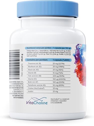 Osavi B-Complex with Choline & Inositol - 60 Vegan caps