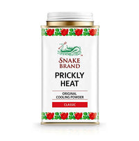 SNAKE BRAND Prickly Heat Cooling Body Powder 140g (Classic, Pack of 2)