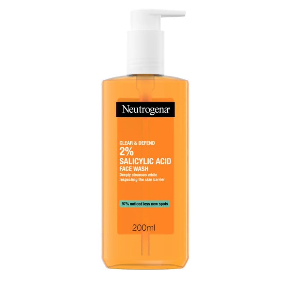 Neutrogena Tea Tree, Clear and Defend, 2 percent Salicylic Acid Face Wash, 200 ml