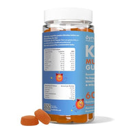 SynBio Kids Multivitamin Gummies | Daily Vitamins for Children Aged 3-12 | with Vitamin C, D, Zinc & More | Gelatin Free, Vegetarian, Halal & Kosher | 60 Tasty Orange Flavour Gummies