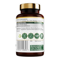 Royal Oak Health Siberian Ginseng - 60 Vegan Capsules, 20 Month Supply - UK Made