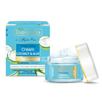Hydra Care Coconut and Aloe Moisturizing Light Cream for Dry and Dehydrated Skin Bielenda