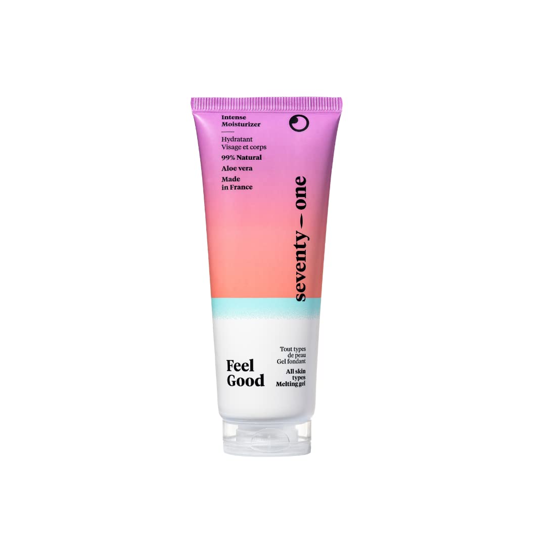 seventyone PERCENT SeventyOne Percent | Feel Good | Moisturising Melting Gel for Face and Body | Soothes & Moisturises | Extends Tanning | Instant Freshness | With Aloe Vera | 100% Natural | Made in France | 75 ml