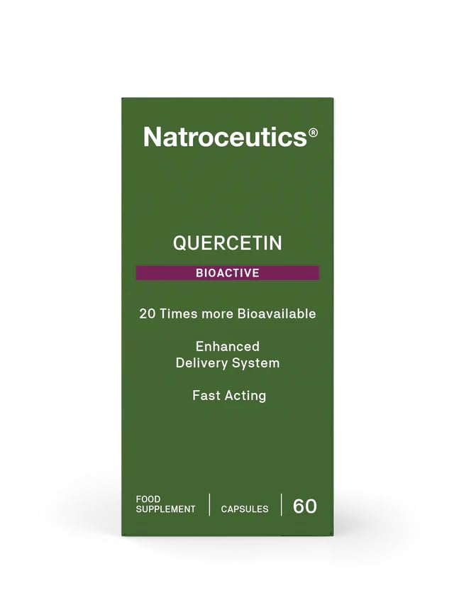 Natroceutics Quercetin Bioactive 60 Vegan Friendly Capsules| 20 Times More Bioavailable| Enhanced Delivery System| Fast Acting|