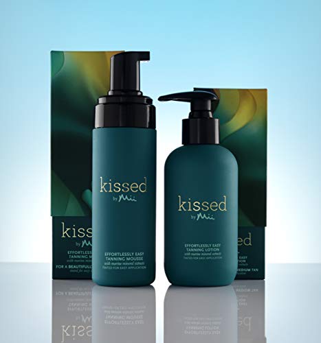 Mii Cosmetics | Kissed Effortlessly Easy Tanning Lotion | Hydrate Skin & Flawless, streak-fee tanning | Light 150ml