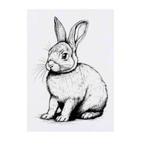 Azeeda 'Rabbit' Temporary Tattoo - Water Resistant, Skin-Safe, Non-Toxic Transfer (TO00062051)