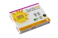 SunVit-D3 Vitamin D3 1000 iu - High Strength Vitamin D Tablets Support the Maintenance of Bone, Teeth, Muscle & Immune System | Made in UK & GMP Approved | Dairy & Gluten free - D3 Vitamins 28 Tablets