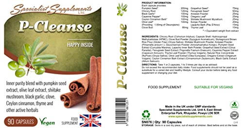 Specialist Supplements P-Cleanse, 90 Capsules