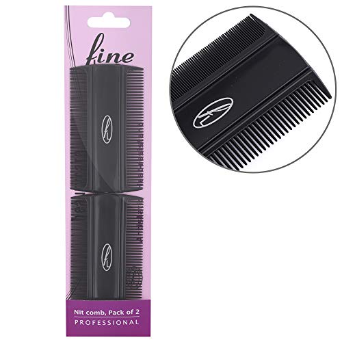 Fine Lines - Head Lice Comb, Pack of 2 - Professional Nit Combs - Nit Comb Kids and Adults