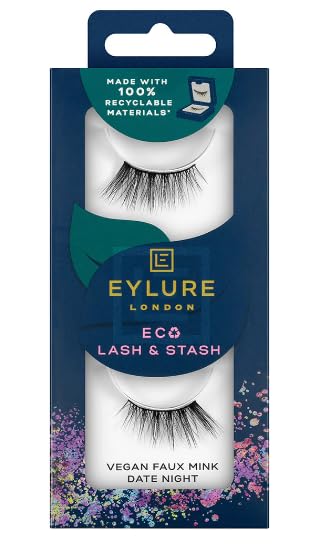 Eylure Eco Lash & Stash False Eyelashes Vegan Faux Mink- Date Night
