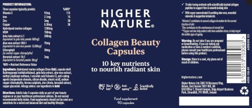 HIGHER NATURE Higher Nature Beauty Collagen Capsules - 90 Capsules