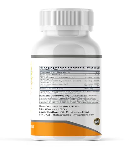 Arialeaf - Nutritional Support for Nerve Health - All Natural - 60 Capsules/Slim Warriors