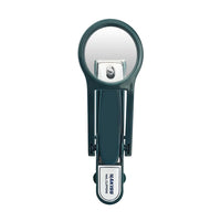 Spacmirrors Extra Large Nail Clipper with Magnifying Glass in Silver, Stainless Steel Blades, Ideal for Elderly