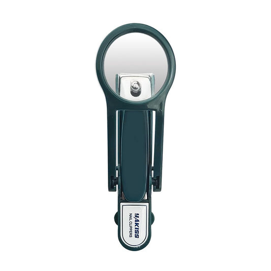 Spacmirrors Extra Large Nail Clipper with Magnifying Glass in Silver, Stainless Steel Blades, Ideal for Elderly