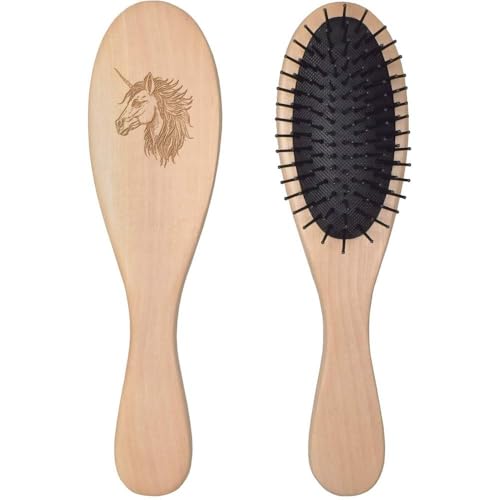 'Unicorn Mane' Wooden Hairbrush (HA00051322)