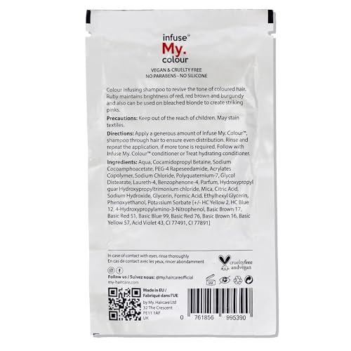 infuse My. colour Infuse My Colour Ruby Shampoo for Unisex 15 ml