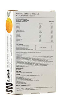 Proven Probiotics Lactobacillus and Bifidus with A-Z Multivitamins Child Tablets - Pack of 30