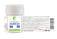 ETC Cosmetic`s HYALURONIC Acid Powder- 5g LMW (Low Molecular Weight) 100% Natural & Strong Anti-Aging,Wrinkle-Filler