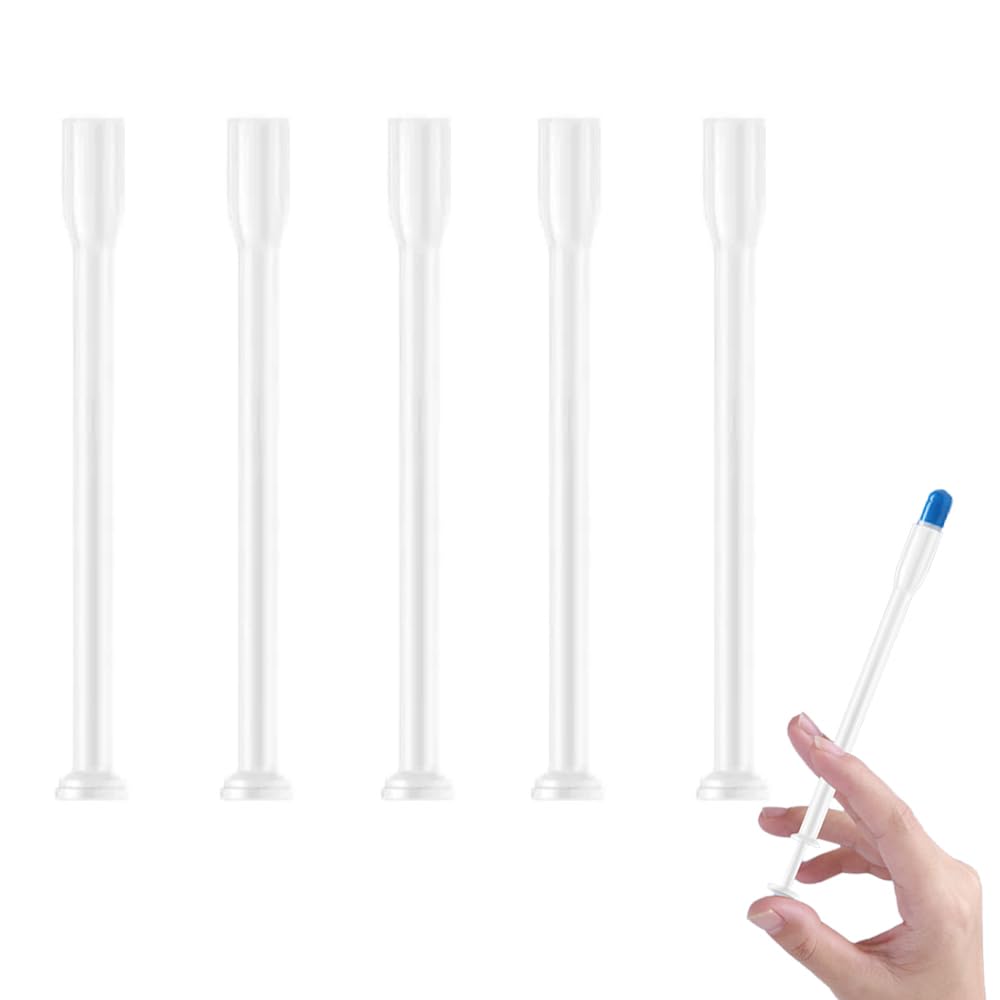 Mwrenqei 5 PCS Personal Disposable Vaginal Applicators Individually Wrapped Pessary Applicators Portable Lube Applicator for Women Managing the Private Parts of Body