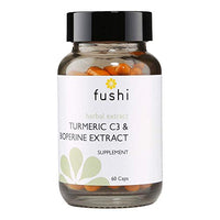 Fushi Turmeric C3 & BioPerine Extract High Strength, 60 Caps | 500 mg High Strength | Fresh-Ground | Min 95% Curcuminoids |Wholefood | Ethical & Vegan Society Approved | Manufactured in the UK