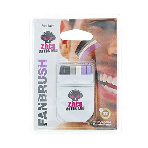 LGBT FACE PAINT Lizzy® Deluxe Rainbow Flag Crayon Brush Face Paint (Asexual)