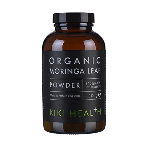 Kiki Health Premium Organic Moringa Leaf Powder - Certified Superfood with Essential Vitamins & Sustainably Sourced for Healthy Living - Conveniently Blends into Smoothies & Dishes - 100g