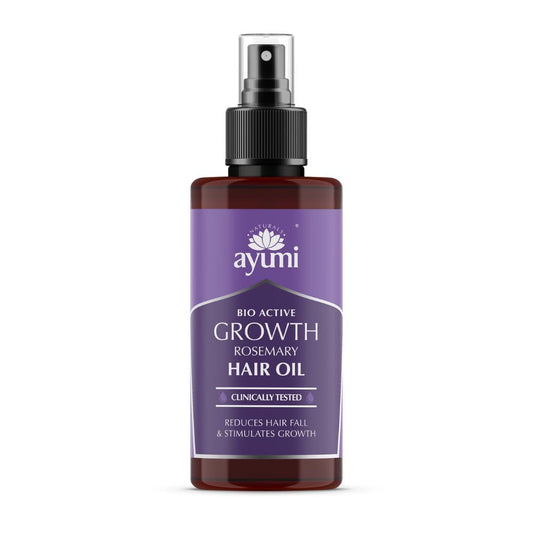 Ayumi Rosemary Hair Growth Oil | Anti- Hair Loss Treatment for Women & Men | Hair Oil Bottle with Coconut Oil | Amla Hair Oil for Dry Hair | Organic Castor Oil for Hair Care | 100 ml