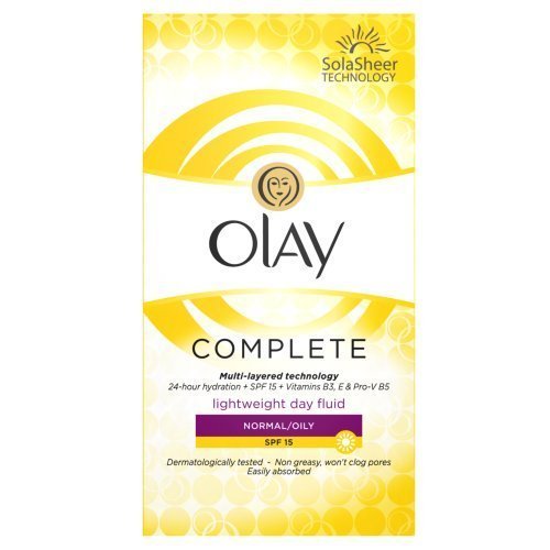 Olay Complete Care SPF 15 Day Fluid Normal/Oily for Women, 3.4 Ounce by Olay