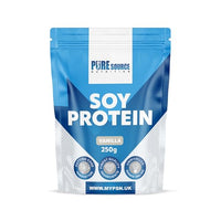 Pure Source Nutrition Soy Protein Isolate Powder (90% Protein) 250g Vanilla SOYA Protein Vegan Powder for Superfood Supergreens Dairy Free Plant Based Protein (250g, Vanilla)