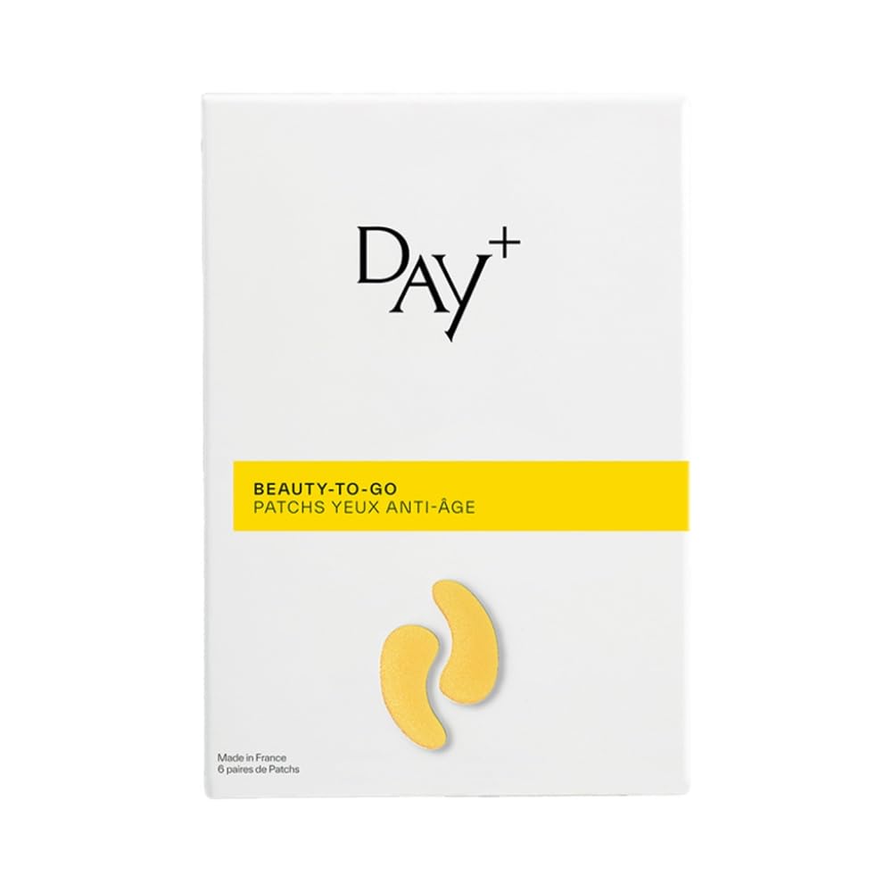 DAY+ | Anti-Aging Eye Patches | Fills Wrinkles & Fine Lines, Tones the Eye Contour | Rejuvenated Look | Hyaluronic Acid, Carambola, Provitamin B5 | 97% Natural Ingredients | Pack of 3 Pairs