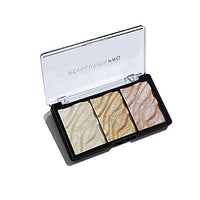 Revolution Beauty London Revolution Pro, Supreme, Highlighter, Face Palette, Gold, 3 Shades, 11.1g