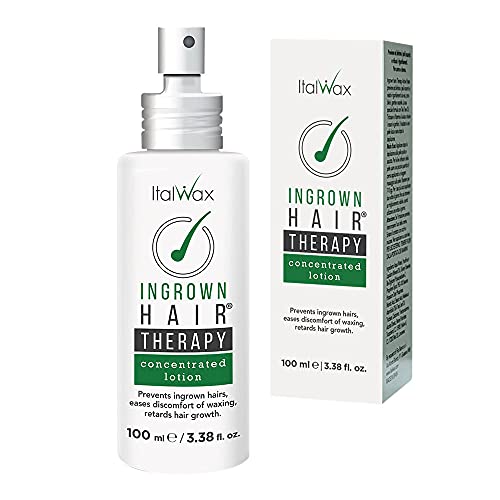 Italwax Ingrown Hairs Therapy Concentrated Lotion 100ml (3.38fl.oz) - Prevents and slows down ingrown hairs occurrence - Ideal for large surfaces