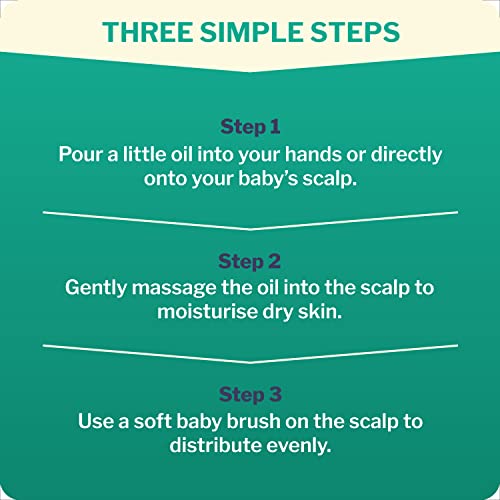 Dentinox Baby Scalp Oil – Moisturises& Nourishes Dry Skin – with Chamomile, Rosehip & Vitamin E – 3 Months & Upward (30ml)