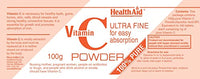 HealthAid Vitamin C 100% Powder 100g