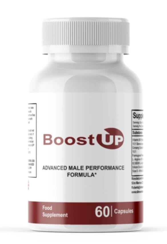 BoostUp for Men - Boost Up Male Performance - Supports a Healthy Blood Flow - Natural Ingredients - 60 Capsules/Slim Warriors