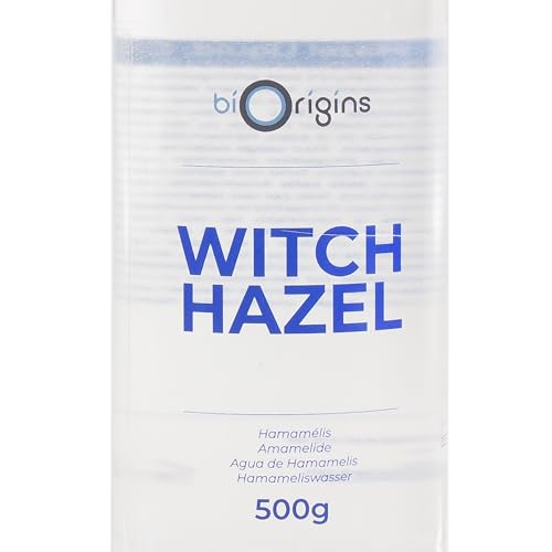 Mystic Moments | Witch Hazel Liquid | INCI: Hamamelis Virginiana – Alcohol | Natural Skin Toner | Astringent & Soothing Extract | Cosmetic Grade | Oil & Problem Skin Care | 500g
