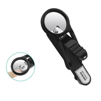 Spacmirrors Extra Large Nail Clipper with Magnifying Glass in Silver, Stainless Steel Blades, Ideal for Elderly