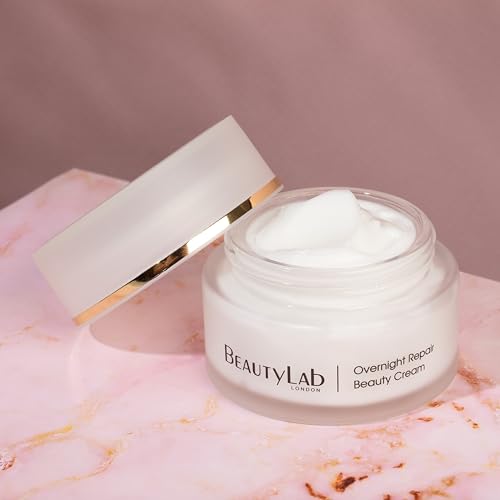 BEAUTYLAB BeautyLab Overnight Repair Beauty Cream 50ml | Anti-Ageing Night Moisturising Cream with Peptides and Vitamins A, C, & E | Hydrating, Firming & Wrinkle Smoothing Night Treatment for Dry, Ageing Skin