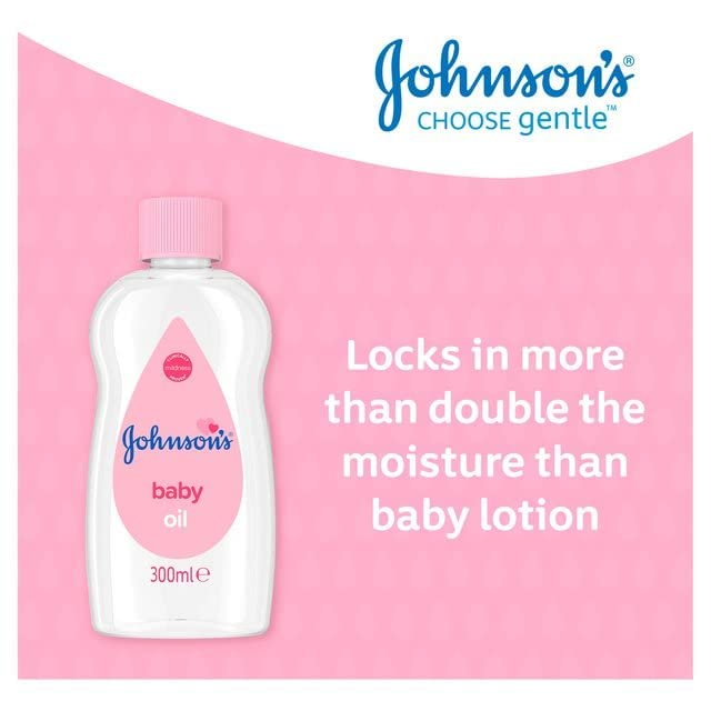 Johnson's Baby Oil, 300ml, White