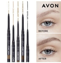 Avon Glimmerstick Microfine Eyebrow Brow Definer Pencil (Soft Black)