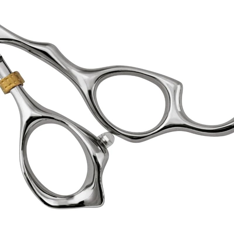 Titan Scissors Titan T3D60 Professional Barber Scissors 6” 440C Japanese Steel Hair Cutting Scissors with Stabilizer, Precision Straight Hairdressing Scissors for Men & Women