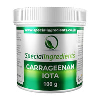 SPECIAL INGREDIENTS Special Ingredients Carrageenan Iota Premium Quality Food Grade Powder 100g, Suitable for Vegan's & Vegetarian's, Non GMO, Recyclable Plastic Container