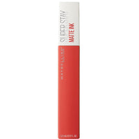 Maybelline Superstay Matte Ink Longlasting Liquid, Orange Red Lipstick, Up to 12 Hour Wear, Non Drying, 25 Heroine