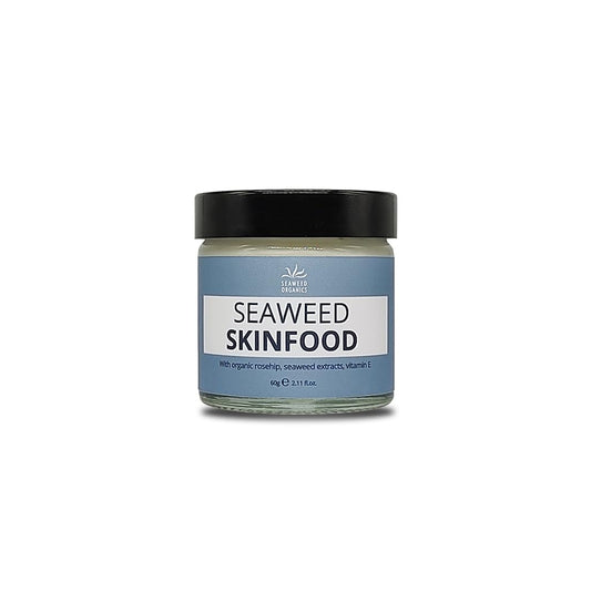 seaweed organics SEAWEED ORGANICS - Seaweed Skinfood face cream, Luxurious Hydration with Natural Seaweed Extract, Organic rosehip, Vitamin E, Nourishing Day Cream, All Skin Types, 60g, DIANA DRUMMOND