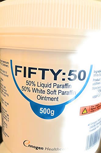 Aquaderm Liquid Paraffin 50% in White Soft Paraffin 500g