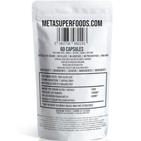 MetaSuperfoods Olive Leaf | 60 Capsules | Super Strength | OLEUROPEIN 40% | (1000mg per Capsule Equivalent to 10,000mg) | Vegan | NO FILLERS NO Binders | Non GMO | 100% Olive Leaf (60)
