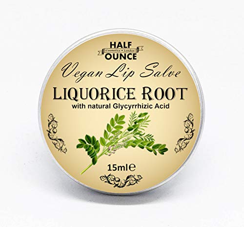 Half Ounce Cosmetics Liquorice Balm, Vegan Lip Salve containing Liquorice (Licorice) Root Extract