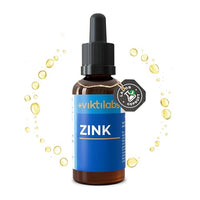 viktilabs Zinc Drops - Supports Immune System, Skin & Cell Protection - Highly Bioavailable Zinc Sulphate Dissolved in Water - Free from Alcohol & Additives - Easy Dosage with Pipette - 50 ml